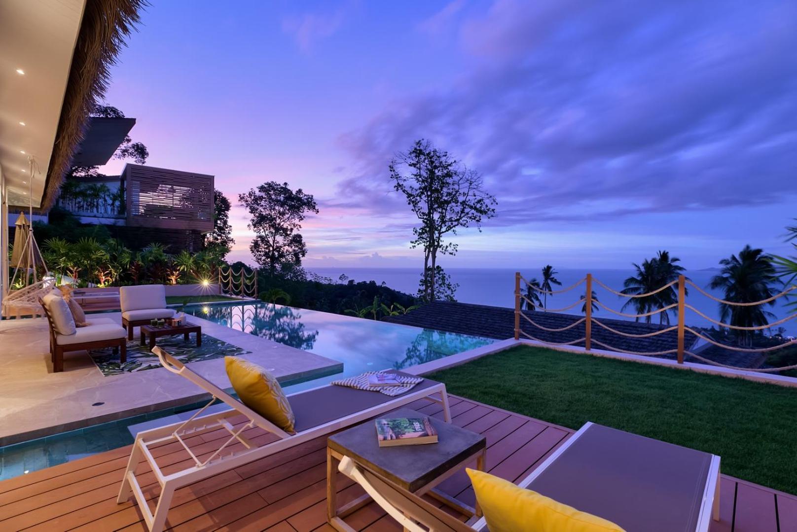Tropical Seaview Villa With Pool Koh Samui Dış mekan fotoğraf